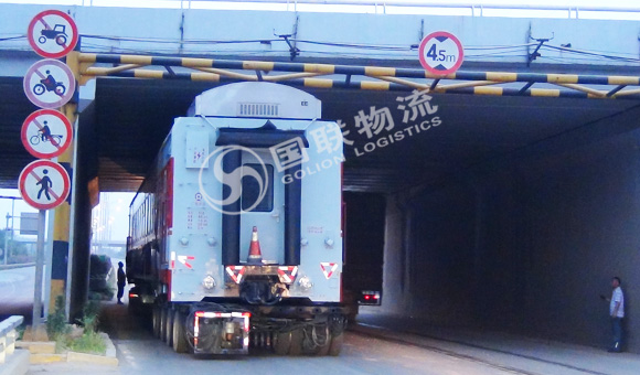 湖南火车车厢运输公司 国联物流 火车车厢过限高桥洞